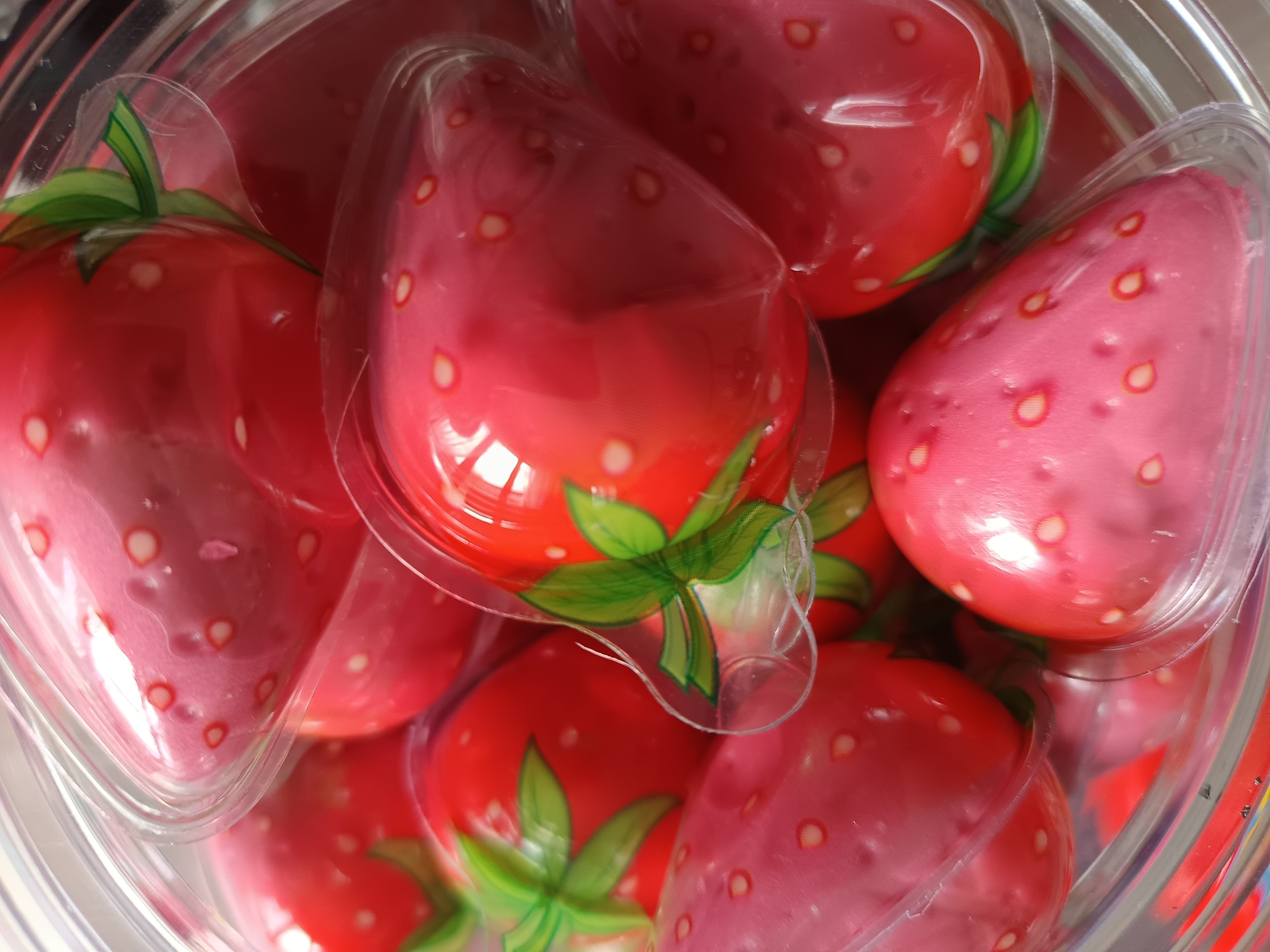 grosse fraise fourrée à l'unité