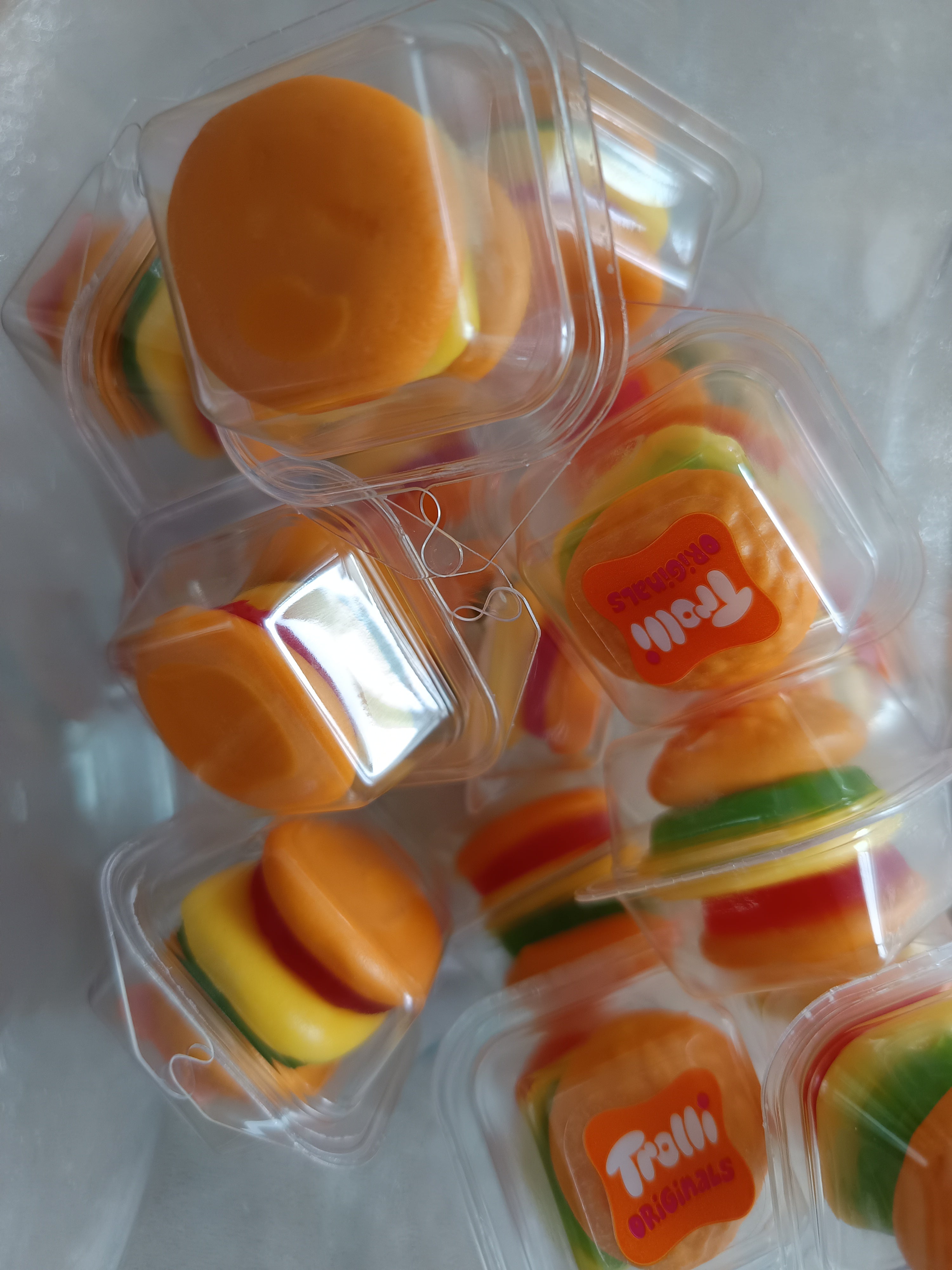 Mini burger trolli  lot par 5